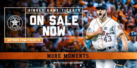 when do astros single game tickets go on sale